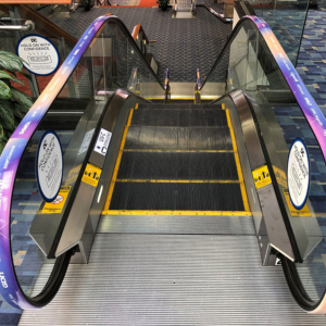 Escalator Handrail Sponsorship at AWS Summit 2022 – Washington, DC adrail 6