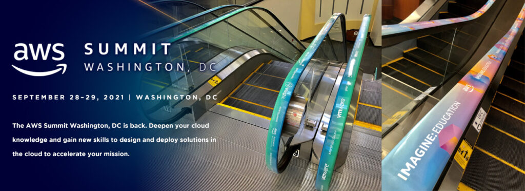 2021 AWS Summit, Washington DC AdRail 1